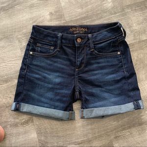 High waist denim shorts